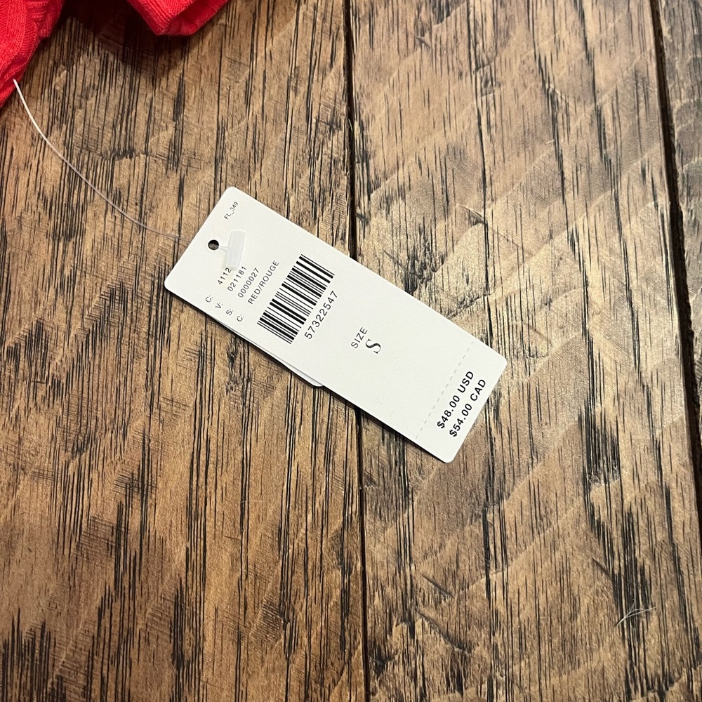 Anthropologie Mika Rib Knit Top Red - Picture 8 of 8